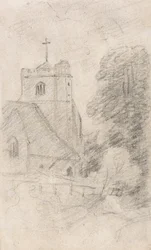 Leatherhead Church, Near Epsom, from the Northeast